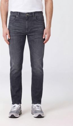 Eleventy Jeans slim fit in denim di cotone grigio a cinque tasche