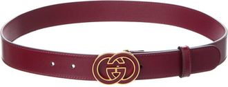 Gucci Interlocking G Buckle Leather Belt