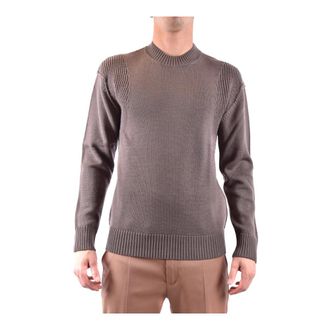 Paolo Pecora Round-neck Knitwear, male, Brown, Size: S A1C1M0A03570151140 Sweater
