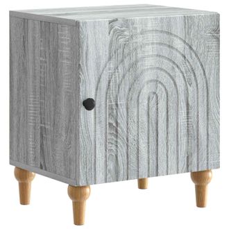 vidaXL Armario De Noche Gris Sonoma 43 X 34,5 X 50 Cm Vidaxl