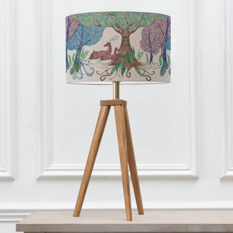 Voyage Maison Aratus Table Lamp With Willow Woods Eva Lampshade in Brown