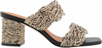 Andr&eacute; Assous Womens Drew Crochet Heel In Natural/black