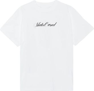 Soulland Skater Print T-shirt - unisex - T-shirts - Wit - S/M - Katoen - Tops