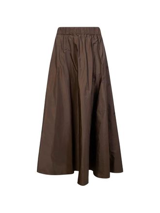 P.A.R.O.S.H. P. A.R. O.S. H. Pimpy26 Taffetas Long Skirt