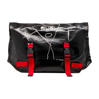 Plan C Cross Body Bags, female, Black, ONE SIZE, Pili and Bianca Messenger Shoulder Bag