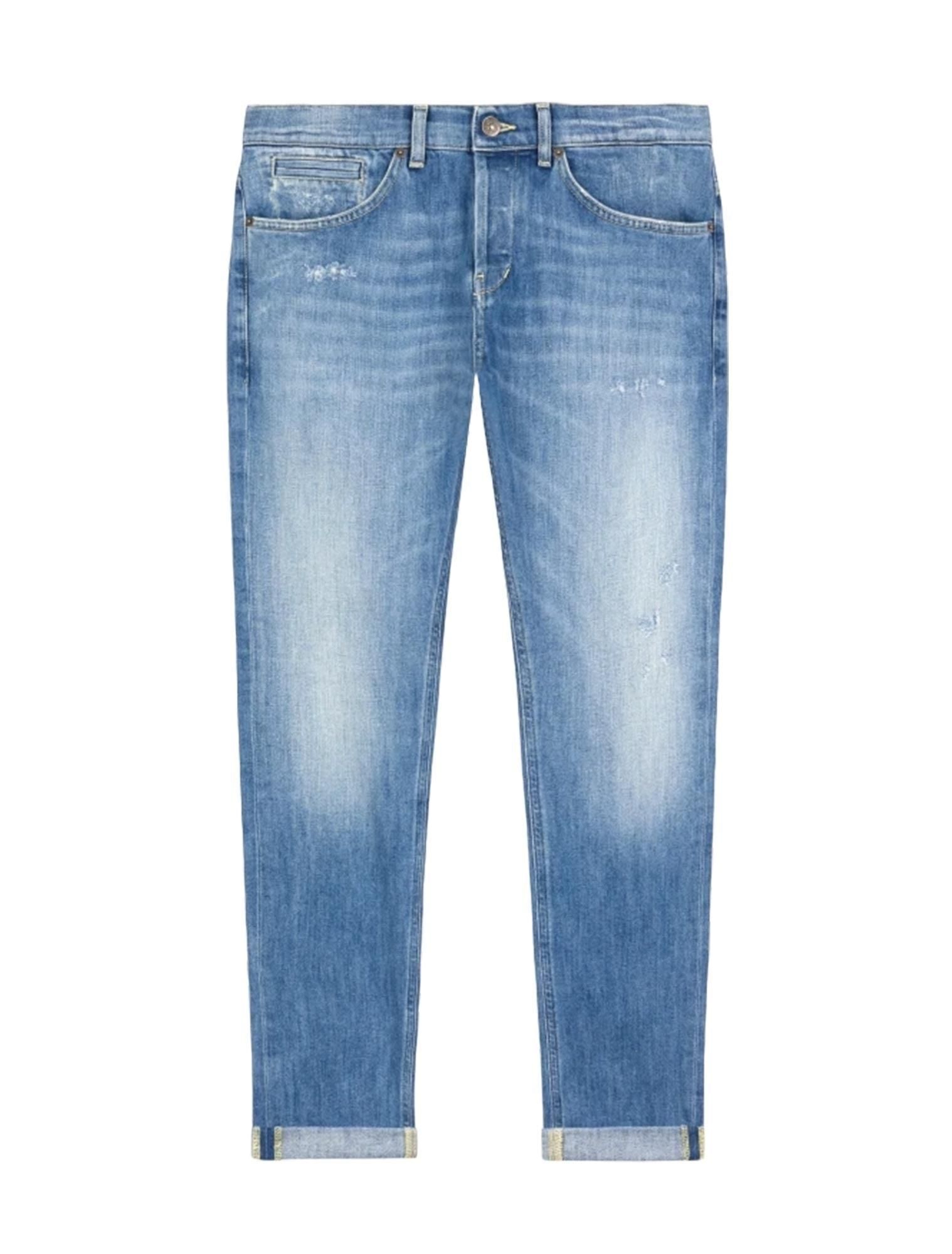 デニム・ジーパン DONDUP Women Straight Pants DP619DF0266DGZ6800 Blue Dolce & Gabbana Logo denim jeans - Blue - Men | GY07CDG8KA9S9001