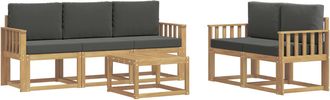 vidaXL Conjunto De Sof&aacute;s De Exterior 6 Uds. Vidaxl