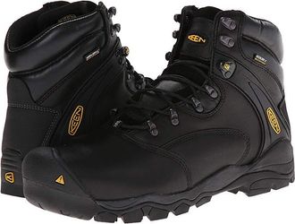 Keen Louisville 6 Steel Toe Mens Lace-up Boots Black : 10.5 D - Medium, Leather/Suede