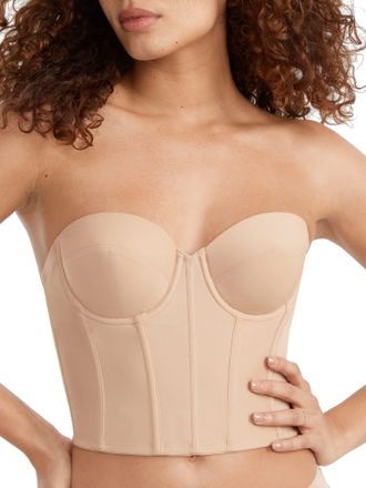 Dominique Womens Brie Strapless Backless Bustier