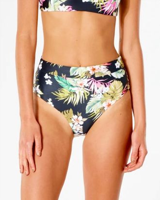 Rip Curl On The Coast Mirage Bikini Bottom In Black