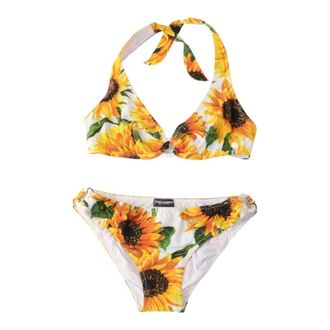 Dolce & Gabbana Sunflowers Bikini - female - Dolce & Gabbana - Bikinis - Multicolor - M - Swimwear