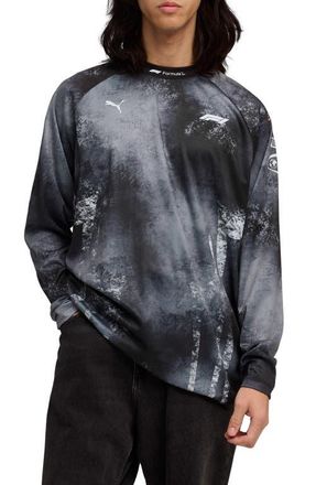 Puma Formula 1 Long Sleeve Graphic T-Shirt in Puma Black at Nordstrom, Size Xx-Large