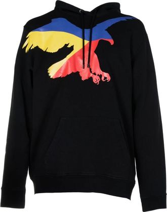 Marcelo Burlon Black Eagle Hoodie - Heren - Hoodies - Zwart - M - Hoodies & sweatvesten