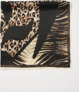 Just Cavalli Foulard Just Cavalli in seta con stampa foliage