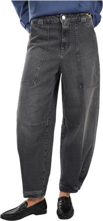Closed Dames, Jeans, Grijs, Maat: W27 Katoen