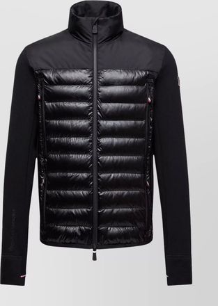 Moncler high collar long sleeve padded sweatshirt