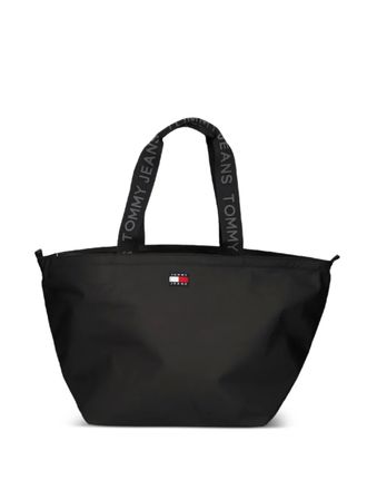 Tommy Jeans logo-patch tote bag - Black
