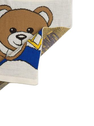 Moschino Womens Scarf White Wool Accessories Acrilico