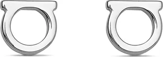 Ferragamo Stud Ganc 8d Polished Brass Earrings