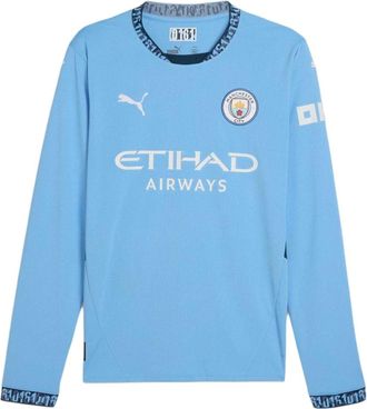 Puma Manchester City 24/25 Home Long Sleeve Jersey Blue White 775076-01