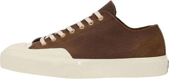 Superga Schoenen, unisex, Bruin, 43 EU, Katoen, 2432 Works Elephant Tumbled Leather