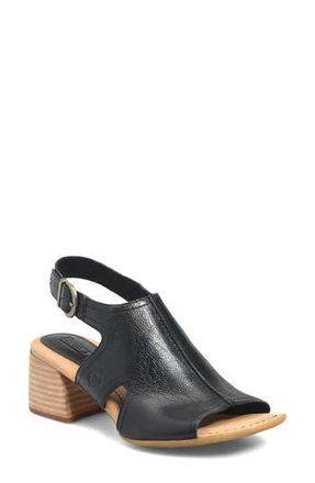 B&oslash;rn Swinton Ankle Strap Sandal in Black Leather at Nordstrom Rack, Size 11