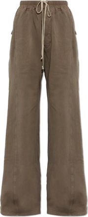 Rick Owens Wijde Trainingsbroeken - Dames - Sweatpants - Bruin - L - Katoen - Broeken
