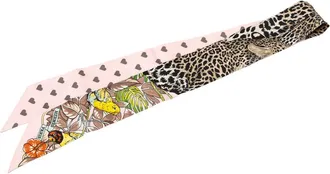 Herm&egrave;s Pre-owned Hermes Jungle Love Love Silk Twilly Scarf Ladies Y7ERAD00QD421860