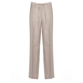 PESERICO Peserico, Wide Trousers, female, Beige, Size: M Wide Trousers