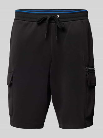 Michael Kors Regular Fit Cargoshorts mit elastischem Bund in Black, Größe XXL