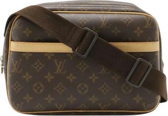Louis Vuitton Pre-owned Cross Body Bags, male, Brown, Size: ONE SIZE Pre-owned Reporter PM Monogram Shoulder Bag