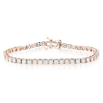 Vir Jewels 7 cttw Lab Grown Diamond Tennis Bracelet in 14K White Gold 7 Inch For Women