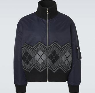 Loewe Giacca in twill tecnico a quadri