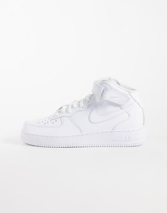 Nike Air Force 1 07 Mid sneaker bianche-Bianco