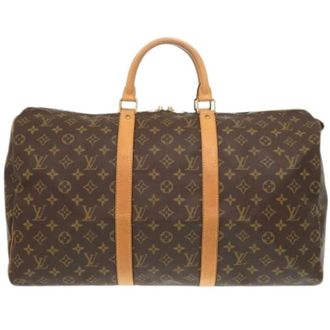 Louis Vuitton Vintage Weekend Bags, unisex, Brown, ONE SIZE, Pre-owned Weekend Bag