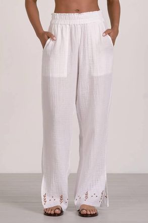 Elan Dora Pull On Pant In Cream