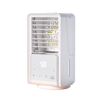 OEM Ventilador De Escritorio Con Chorro De Agua Fr&iacute;a, Peque&ntilde;o Enfriador De Exterior, Mini Aire Acondicionado Port&aacute;til Para Mesita De Noche (blanco, Talla 