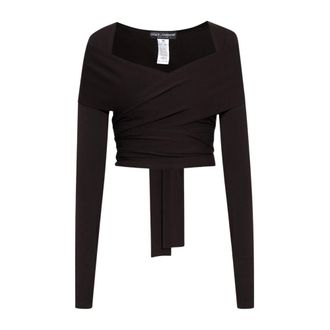 Dolce & Gabbana Blouses, female, Black, Size: XS Kim Stretchy Top