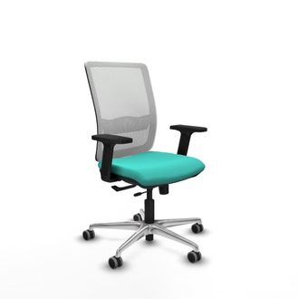 Piqueras y Crespo Silla De Oficina Piqueras Y Crespo Haches Blanco Cuero Sint&eacute;tico