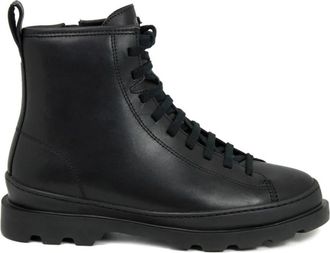 Camper Brutus Enkellaarsjes - Dames - Veterlaarzen - Zwart - 36 EU - Leer - Schoenen