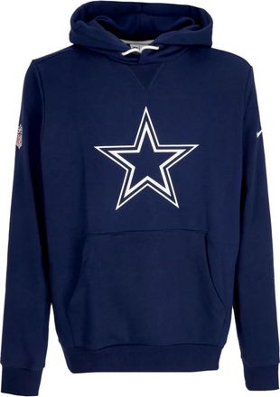 Nike Initial Home Sideline Pullover Hoodie - Heren - Sportshirts - Blauw - XL - Katoen - Fitness