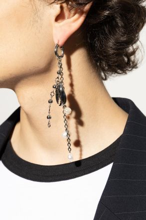 Acne Studios Earring With Pearl, Unisex, Silver