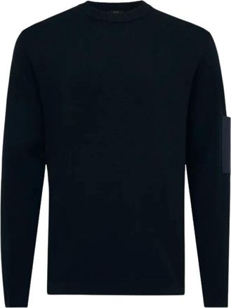 Genti Round LS - Heren - Truien - Blauw - Maat: M