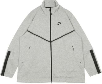 Nike Sportswear Tech Fleece Turtleneck Sweatshirt - Dames - Sportshirts - Grijs - L - Fitness