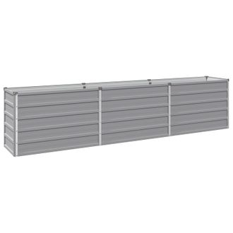 vidaXL Cama De Jard&iacute;n Elevada Gris 240 X 40 X 55 Cm Vidaxl