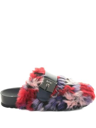 Scholl Alaska buckle-fastening mules - Red