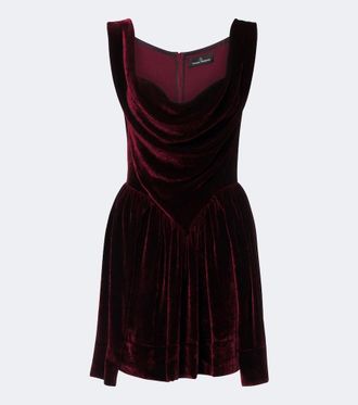 Vivienne Westwood Sunday velvet minidress