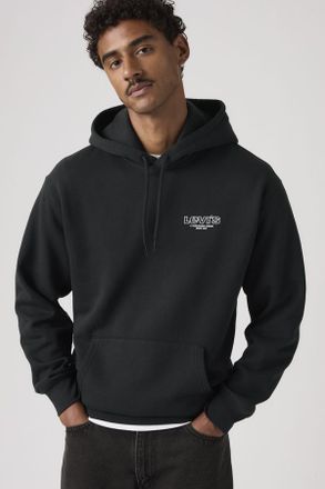 Levi's Sudadera con capucha Relaxed Graphic - Hombre - XL - Negro / Jet Black
