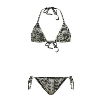 Balmain Bikinis, female, Black, Size: 2XS Two-piece Swimsuit