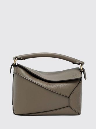 Loewe Mini borsa a mano Puzzle in pelle di vitello a grana con tracolla